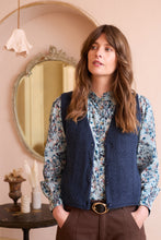 Load image into Gallery viewer, Lily &amp; Me - Marly Pointelle Tank in Navy
