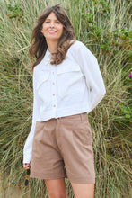 Load image into Gallery viewer, Lily &amp; Me - Merrick Plain Twill Shorts in Mocha
