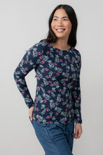 Load image into Gallery viewer, Lily &amp; Me - Monica Top Foliage in Navy
