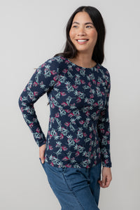 Lily & Me - Monica Top Foliage in Navy