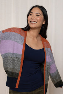 Lily & Me - Nancy Colour Block Cardigan - Olive