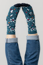 Load image into Gallery viewer, Lily &amp; Me - Party Penguin Socks in Petrol
