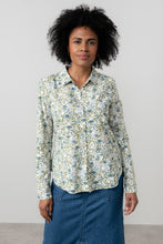 Load image into Gallery viewer, Lily &amp; Me - Patsy Shirt Violet Print in Moss
