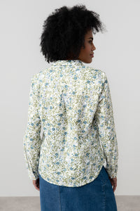 Lily & Me - Patsy Shirt Violet Print in Moss