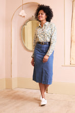 Load image into Gallery viewer, Lily &amp; Me - Patsy Shirt Violet Print in Moss
