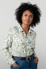 Load image into Gallery viewer, Lily &amp; Me - Patsy Shirt Violet Print in Moss
