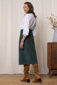 Lily & Me - Penrose Cord Skirt - Duck Egg