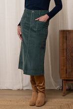 Load image into Gallery viewer, Lily &amp; Me - Penrose Cord Skirt - Duck Egg
