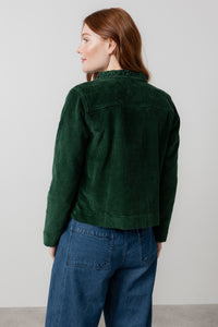 Lily & Me - Rene Cord Jacket in Pine Green