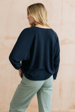 Load image into Gallery viewer, Lily &amp; Me - Rewilding Batwing Jumper in Navy
