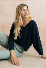 Load image into Gallery viewer, Lily &amp; Me - Rewilding Batwing Jumper in Navy
