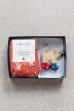 Load image into Gallery viewer, Lily &amp; Me - Roller Cats Socks &amp; Keyring Gift Box
