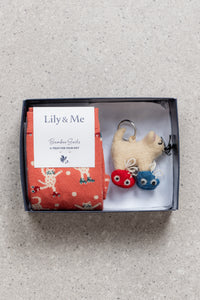 Lily & Me - Roller Cats Socks & Keyring Gift Box