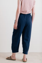 Load image into Gallery viewer, Lily &amp; Me - Sail Plain Linen Trousers in Navy
