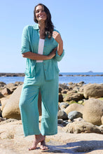 Load image into Gallery viewer, Lily &amp; Me - Savannah Seersucker Shirt in Ocean
