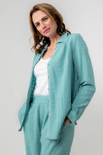 Load image into Gallery viewer, Lily &amp; Me - Savannah Seersucker Shirt in Ocean
