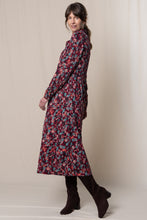 Load image into Gallery viewer, Lily &amp; Me - Seasons Dress Floral Ikat - Mulberry
