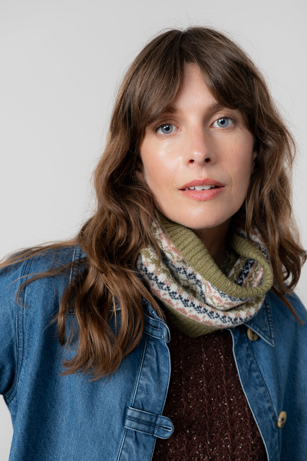 Lily & Me - Snood Fair Isle in Moss