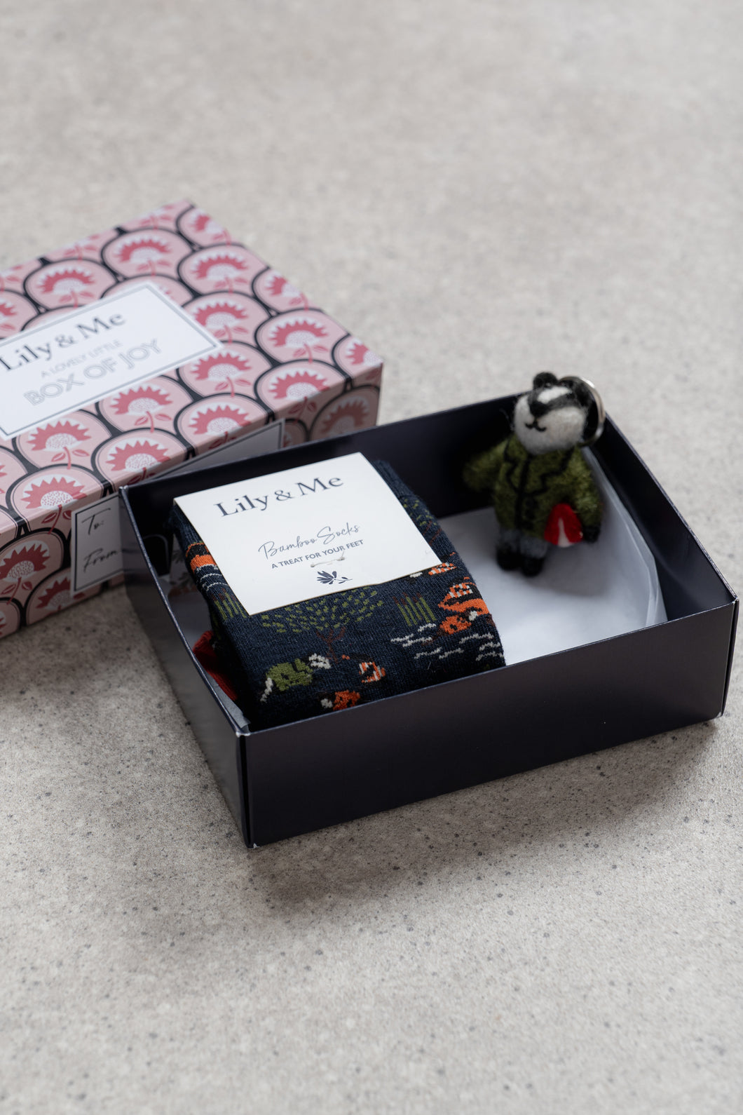 Lily & Me - Storybook Socks & Keyring Gift Box