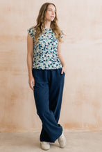 Load image into Gallery viewer, Lily &amp; Me - Sway Water Violet Printed T-Shirt in Ocean
