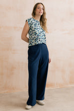 Load image into Gallery viewer, Lily &amp; Me - Sway Water Violet Printed T-Shirt in Ocean
