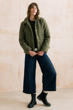 Load image into Gallery viewer, Lily &amp; Me - Boucle Sycamore Jacket in Dark Olive
