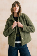 Load image into Gallery viewer, Lily &amp; Me - Boucle Sycamore Jacket in Dark Olive
