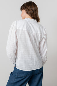 Lily & Me - Wayfaring Blouse Plain Check in White