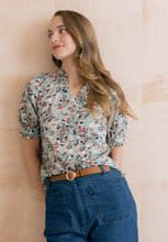 Load image into Gallery viewer, Lily &amp; Me - Wren Yarrow Printed Blouse in Ocean
