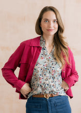 Load image into Gallery viewer, Lily &amp; Me - Wren Yarrow Printed Blouse in Ocean
