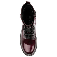 Load image into Gallery viewer, Lunar - Allison Patent Ankle Boot in Burgundy
