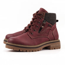 Load image into Gallery viewer, Lunar - Caramel Waterproof Boot in Burgundy
