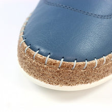 Load image into Gallery viewer, Lunar -  Evie Leather Plimsoll in Mid Blue
