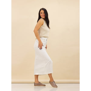 Lunar - Evie Leather Plimsoll in Taupe