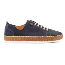 Load image into Gallery viewer, Lunar - Maddison II Suede Plimsoll in Navy
