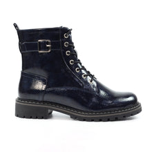 Load image into Gallery viewer, Lunar - Parlour Patent Ankle Boot in Navy
