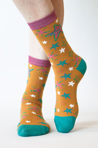 Nomads - Bamboo Starfish Socks - Savannah