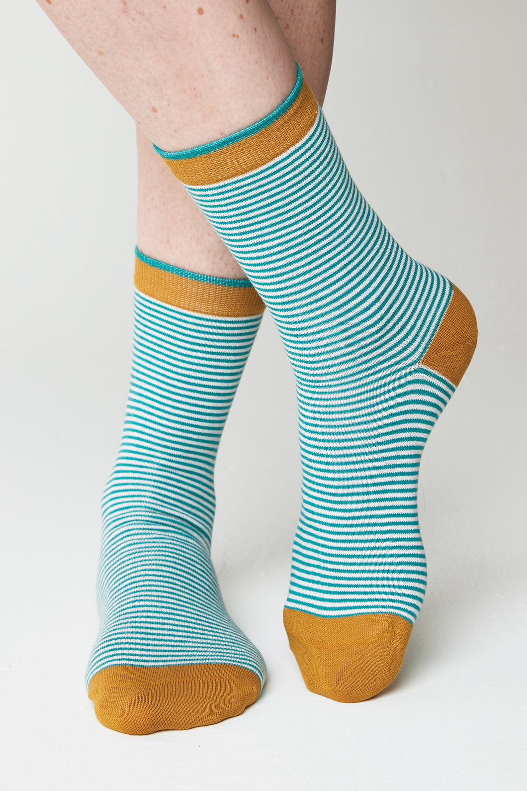 Nomads - Bamboo Stripe Socks - Ivory