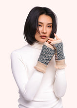 Load image into Gallery viewer, Powder - Agatha Wrist Warmers in Denim Mix
