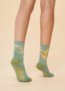 Powder - Ankle Socks - Hummingbird Aqua