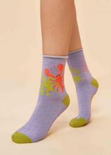 Load image into Gallery viewer, Powder - Ankle Socks - Lobster Buddies Lavender
