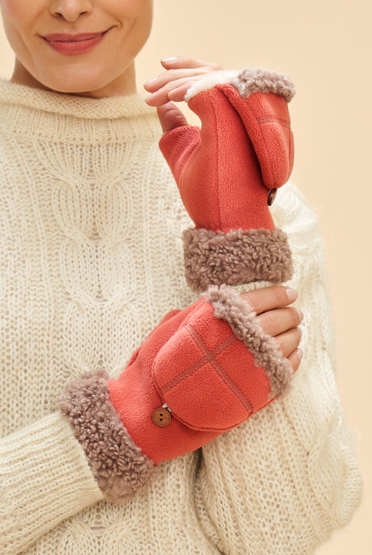 Powder - Anna Mittens - Coral