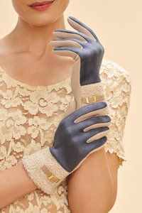 Powder - Audrey Faux Suede Gloves - Denim