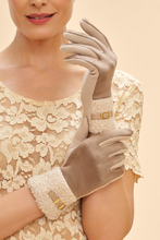 Load image into Gallery viewer, Powder - Audrey Faux Suede Gloves - Stone
