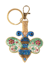 Load image into Gallery viewer, Powder - Blinged Bee Beaded Keyring
