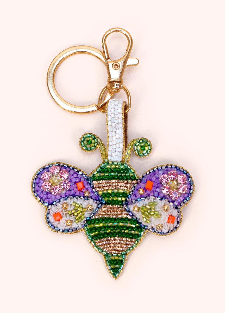 Powder - Beaded Keyring in Brilliant Bumblebee – Milners of Leyburn
