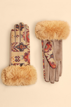 Load image into Gallery viewer, Powder - Bernadette Gloves - Warm Ikat
