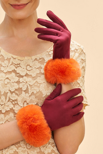 Powder - Bettina Gloves - Burgundy Tangerine