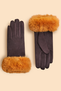 Powder - Bettina Gloves - Chocolate Mustard