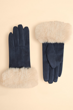 Load image into Gallery viewer, Powder - Bettina Gloves - Navy Cream
